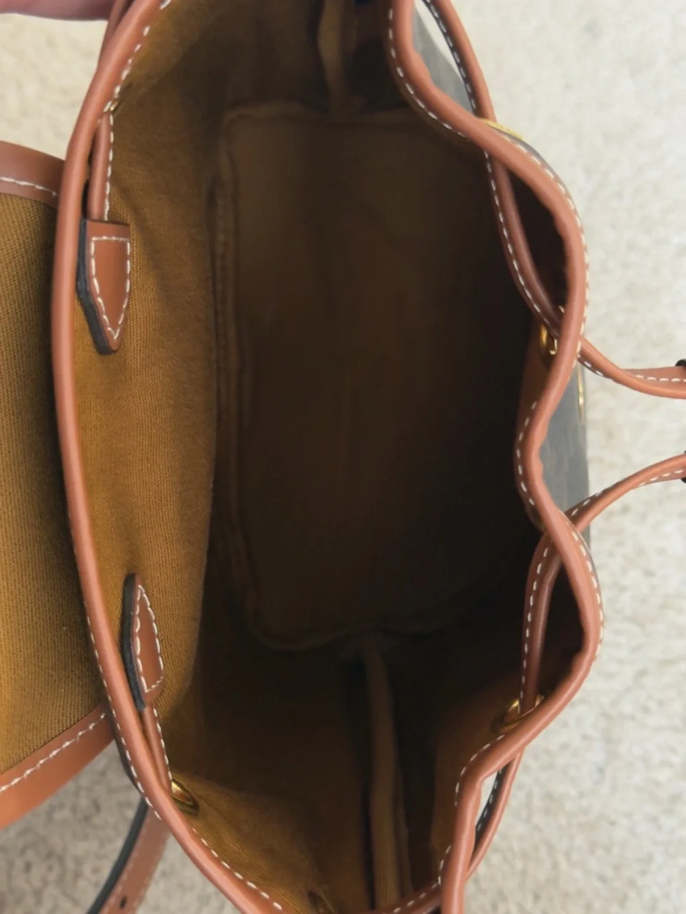 Celine Folco Backpack Triomphe Coated Canvas Mini - Picture 5 of 9